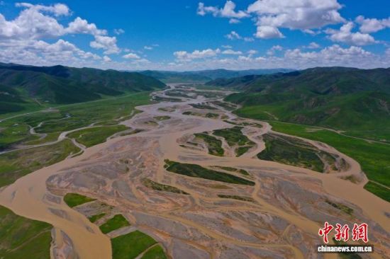 ����ͼΪ2023��7��28�գ������ຣʡ������������ݴ����ػƺӱ�״ˮϵ�������� ��