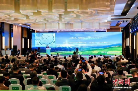 图为与会领导推介青海绿色算电协同发展情况。李隽 摄 图为与会领导推介青海绿色算电协同发展情况。李隽 摄