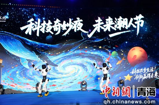 图为“科技奇妙夜 未来潮人节”主题活动现场。 青海省科技馆供图 图为“科技奇妙夜 未来潮人节”主题活动现场。 青海省科技馆供图
